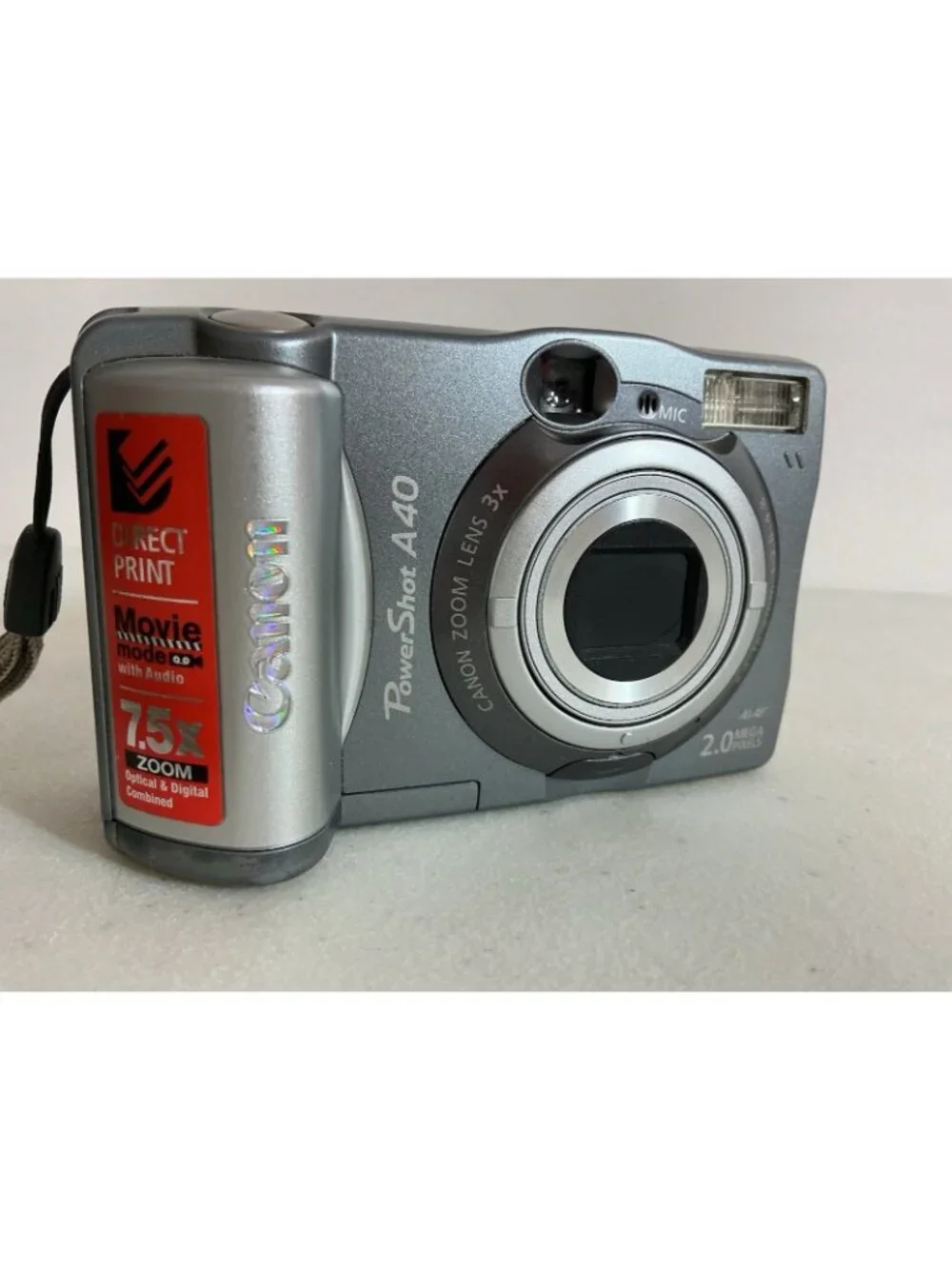 Canon PowerShot A40 Digital Camera With SD Card Tested Works